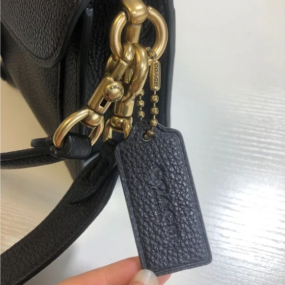 Coach Tabby 26 Black Leather Shoulder Crossbody - Picture 8 of 9